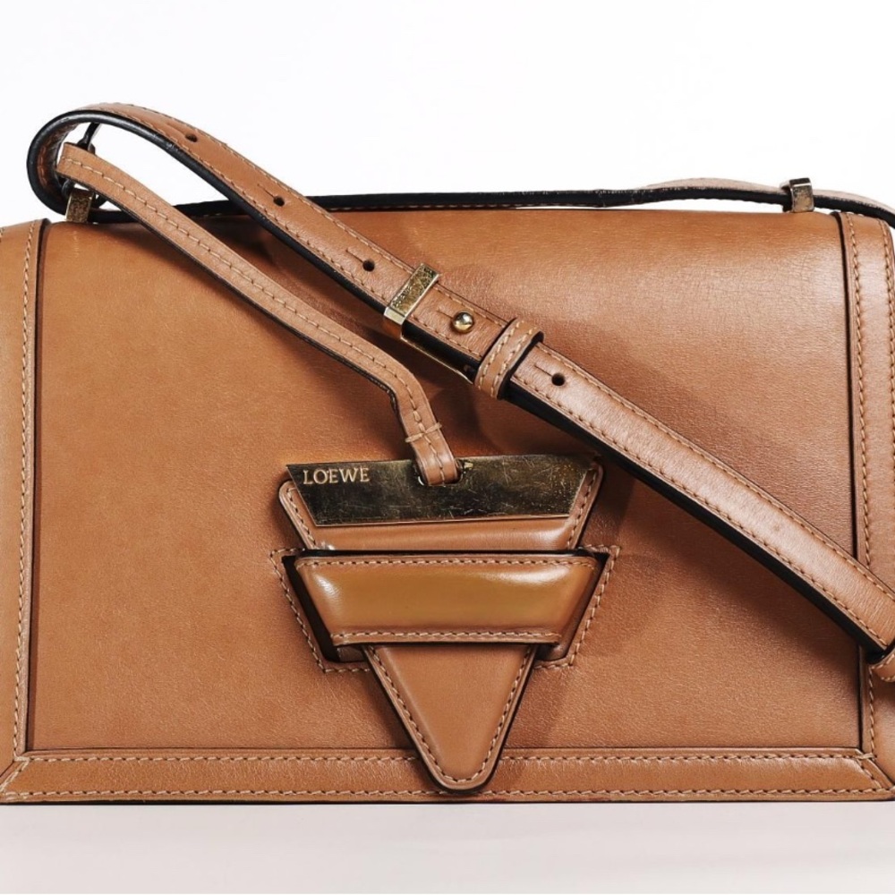 Loewe Barcelona Tan Leather Women's Bag